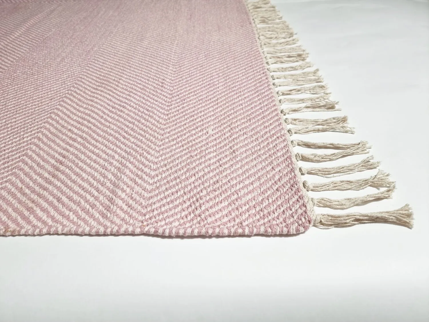Flickenteppich - Barela (beige/rosa)