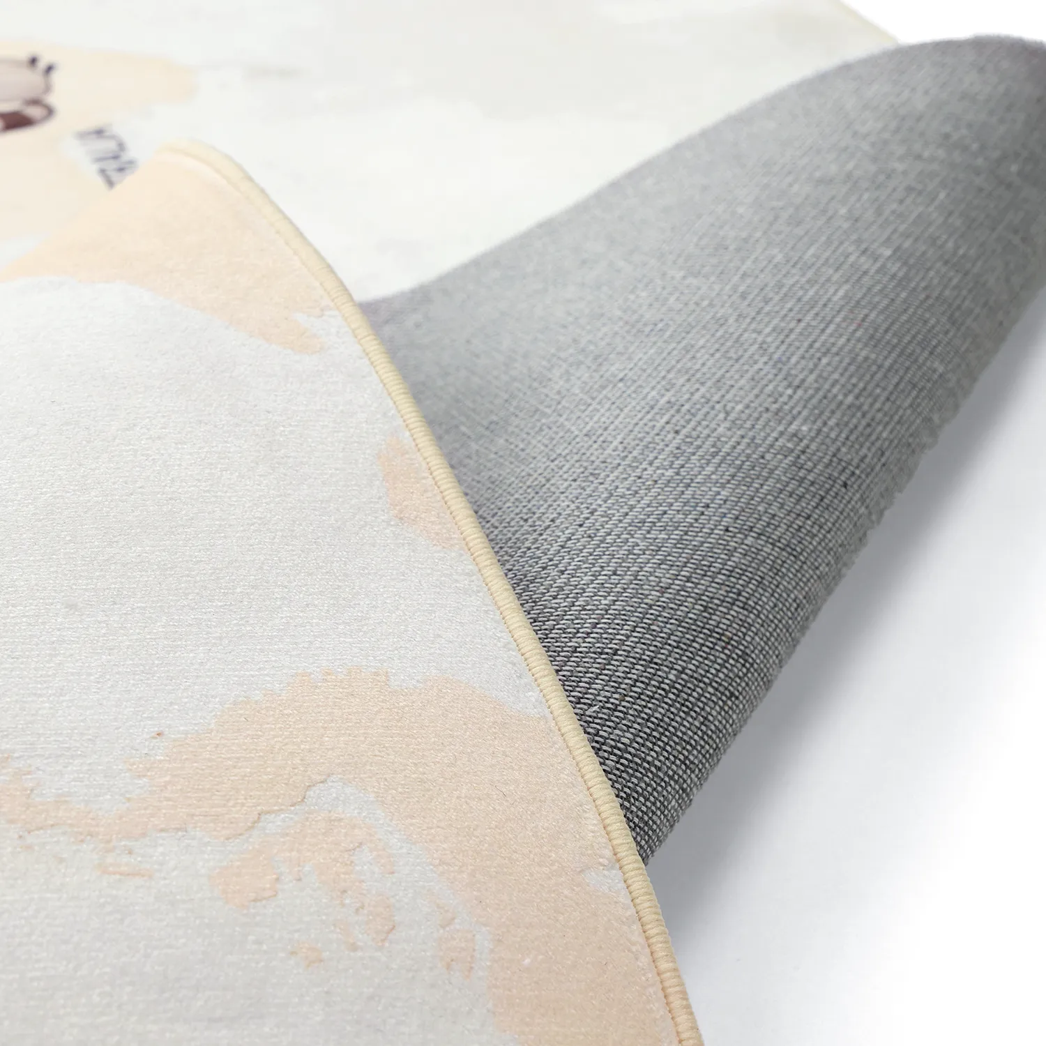 Kinderteppich - Animal Map (beige)