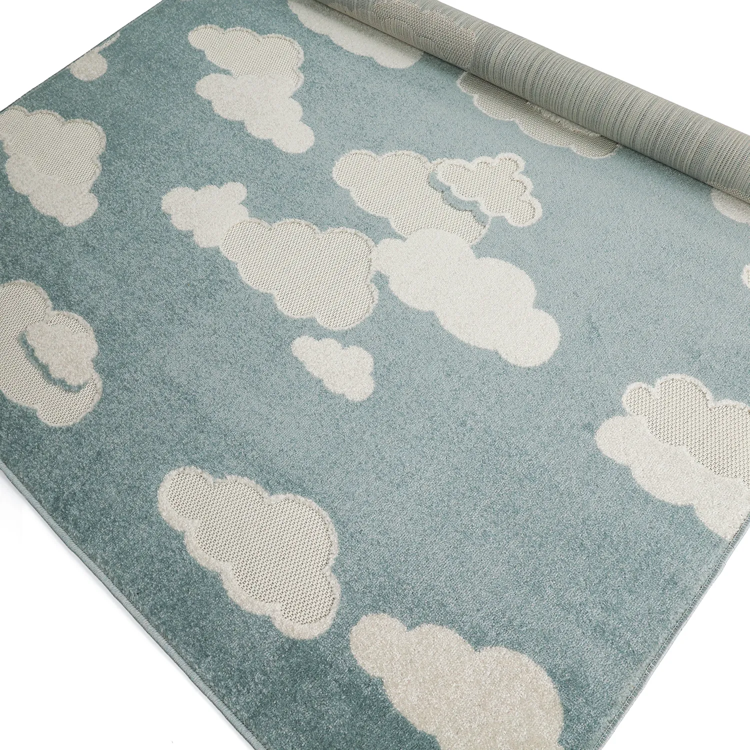 Kinderteppich - Cloudy Sky (blau)