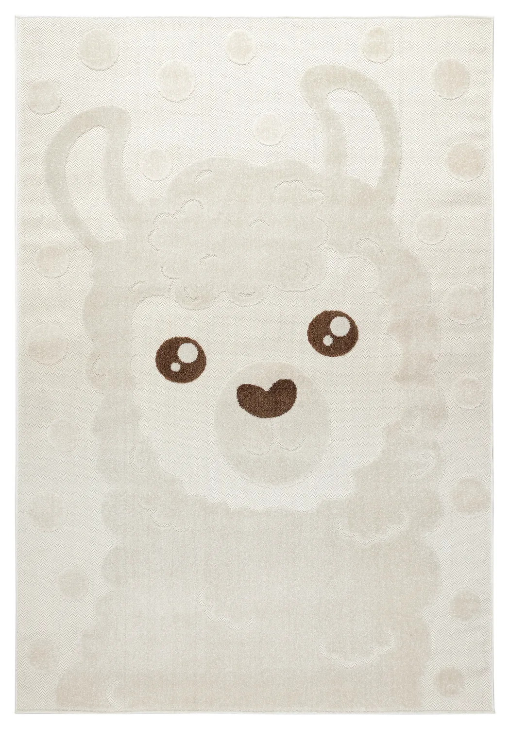 Kinderteppich - Kind Llama (creme)
