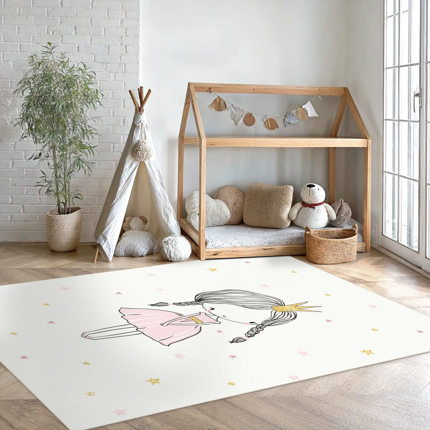 Kinderteppich - Princess (rosa)