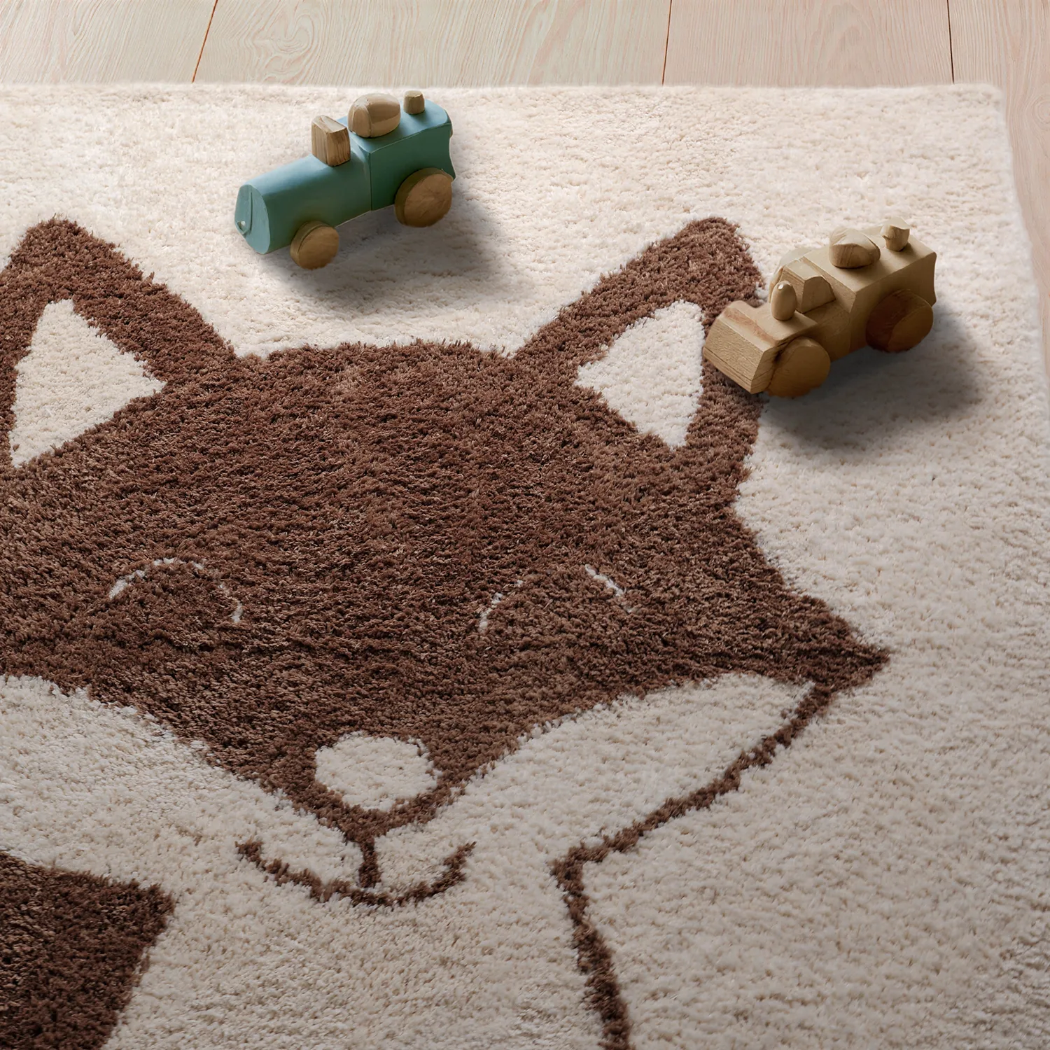 Kinderteppich - Soft Fox (creme/braun)