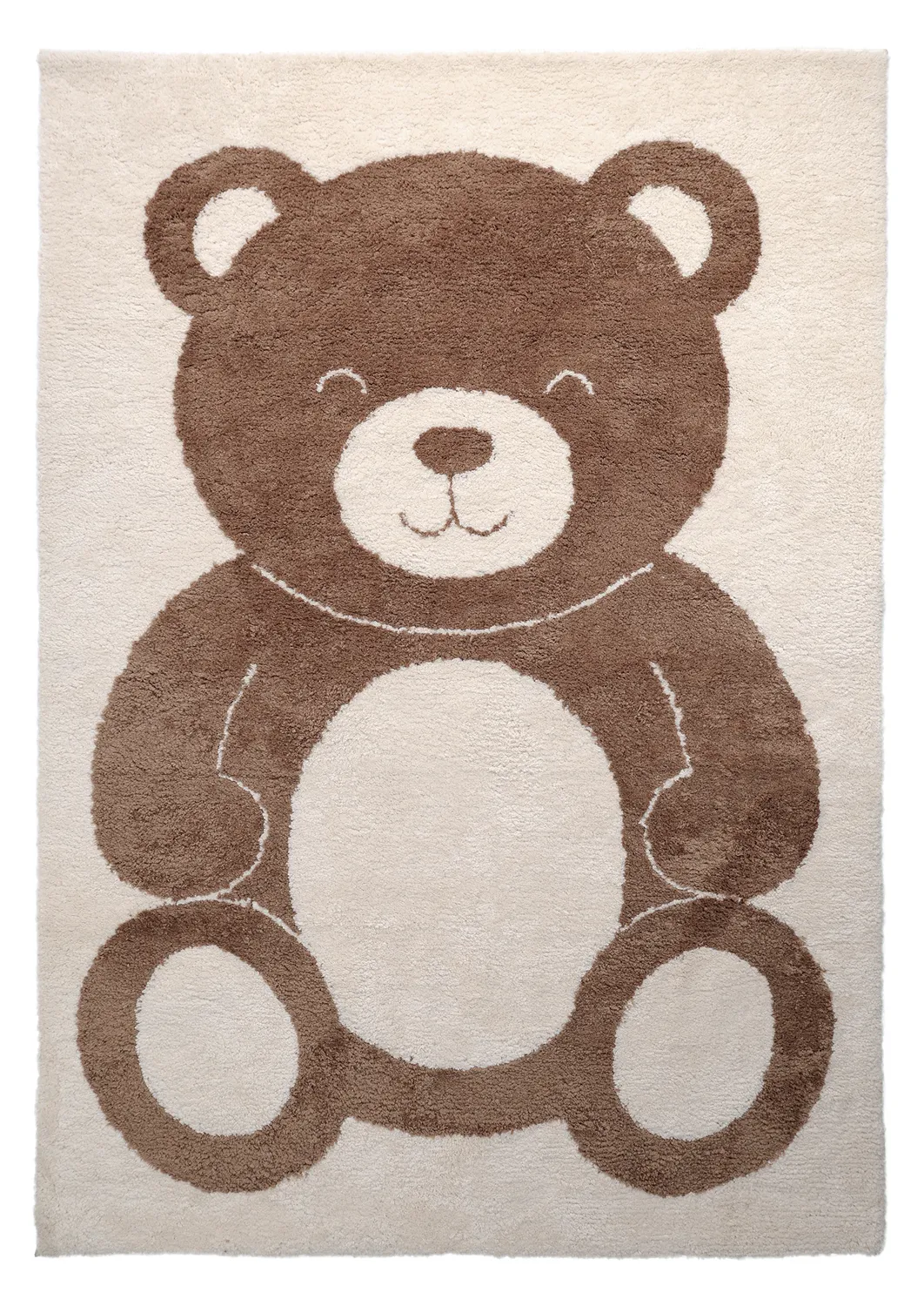 Kinderteppich - Soft Teddybear (creme/braun)