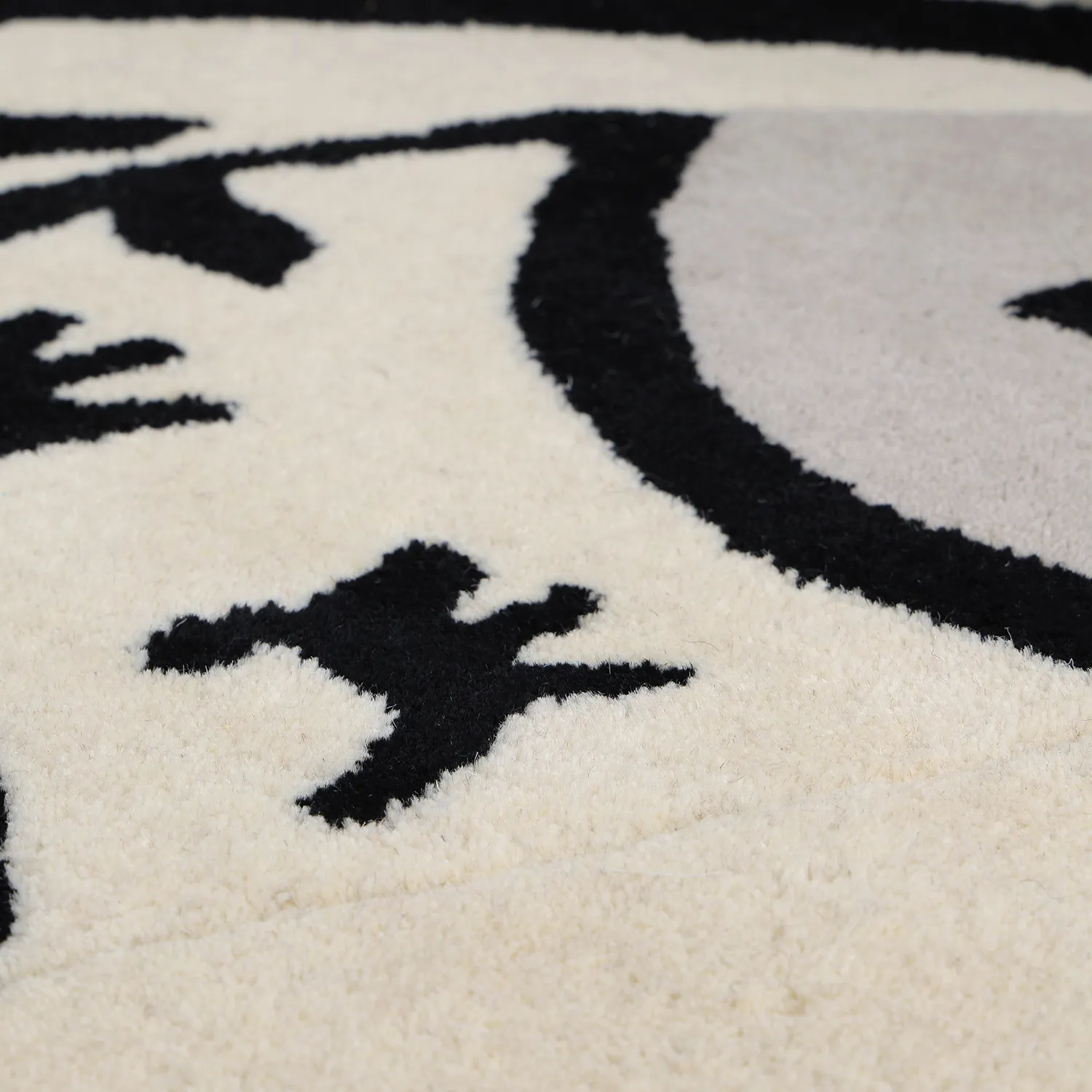 Kinderteppich - Zebra Hand Tufted Wool Premium (beige/schwarz)