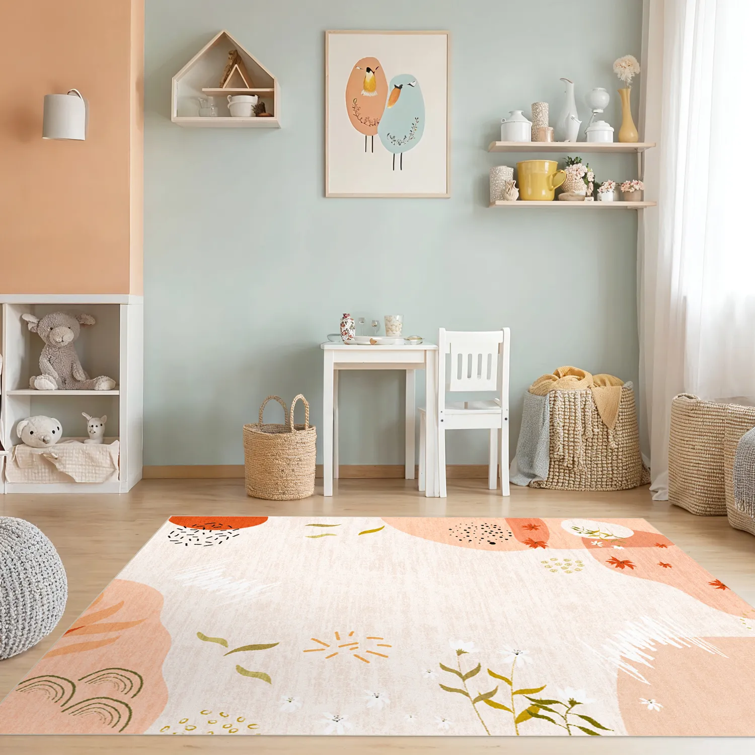 Kinderteppich - Zora (rosa)