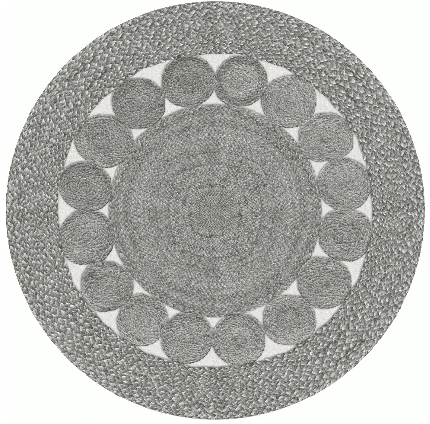 Rund Teppich - Bellezza (grau)