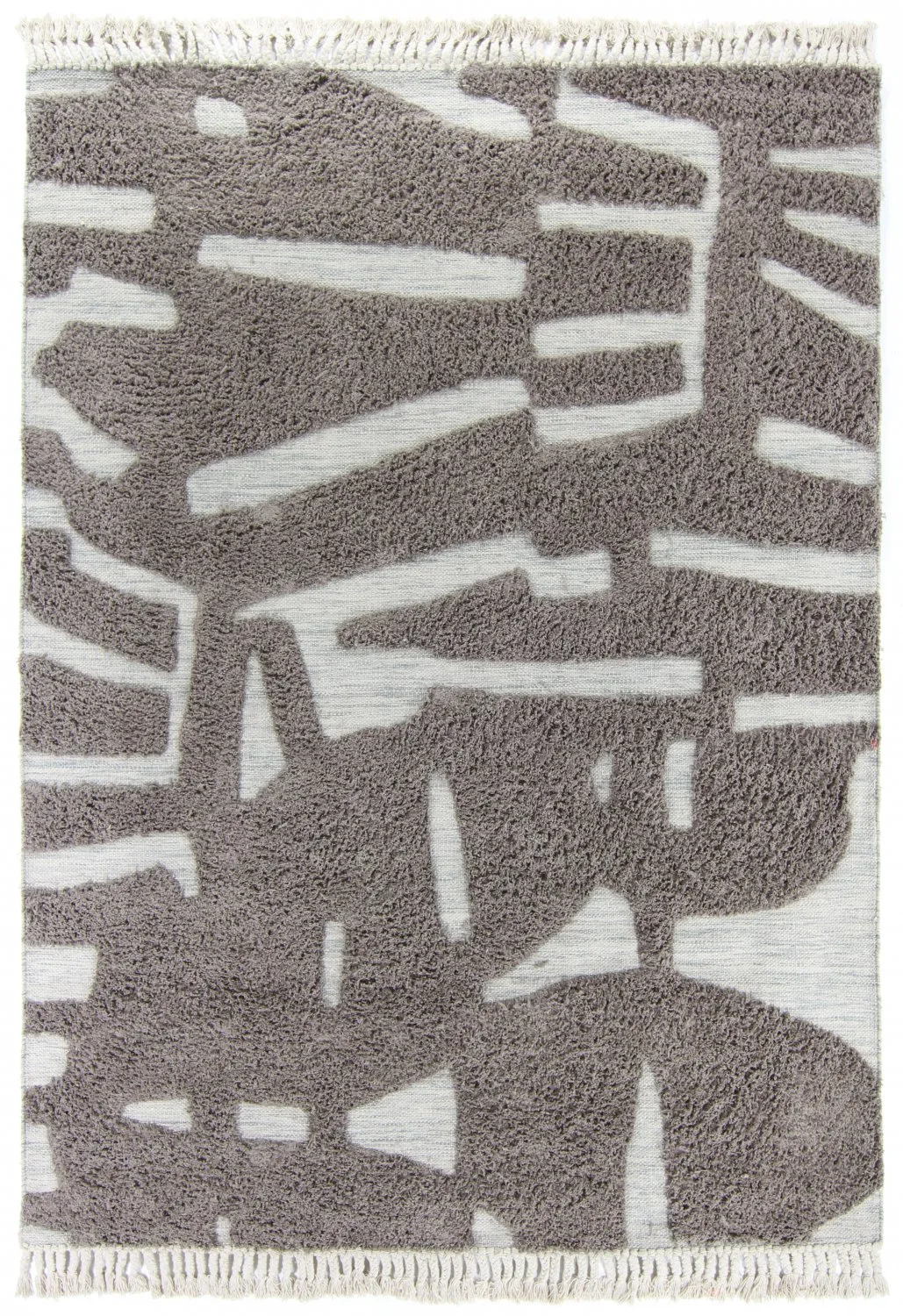 Baumwollteppich - Split (grau)