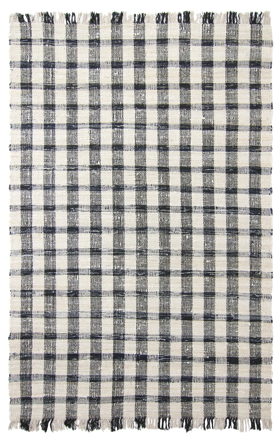 Baumwollteppich - Noomi (schwarz)