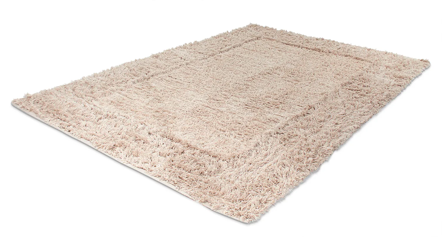 Hochflorteppiche - Aline Natural Cotton Shaggy (beige)
