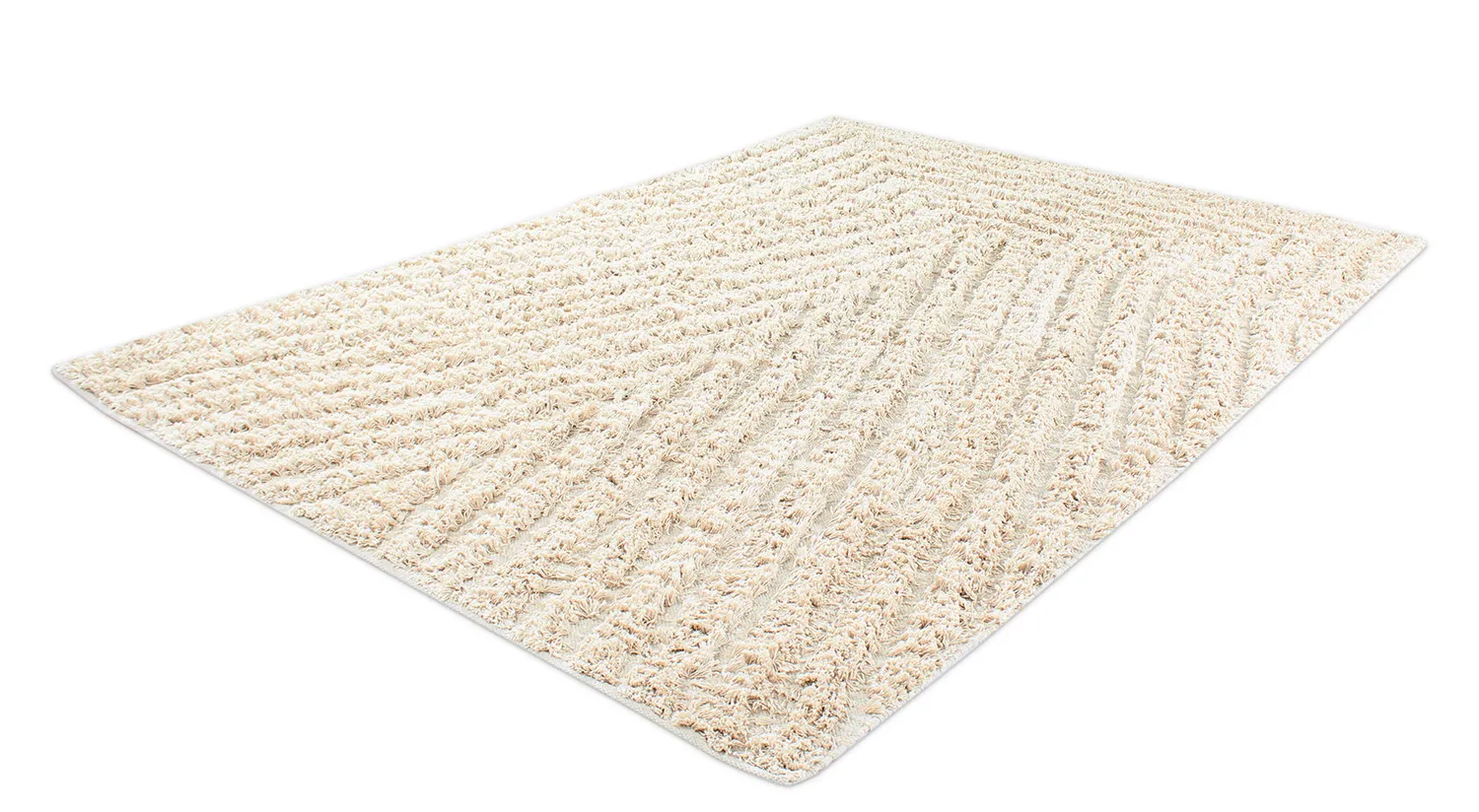 Hochflorteppiche - Kendra Natural Cotton Shaggy (natur)