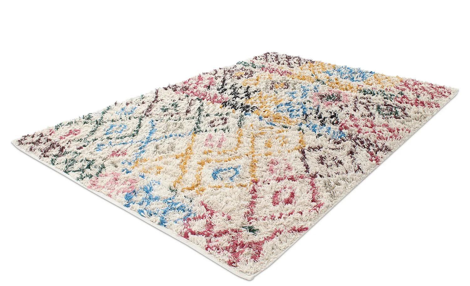 Hochflorteppiche - Maloney Natural Cotton Shaggy (multi)