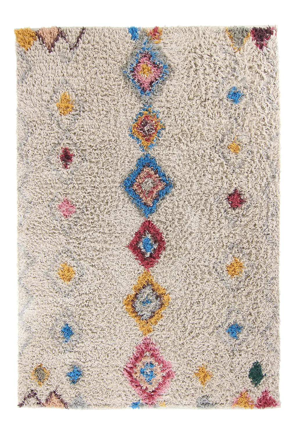 Hochflorteppiche - Marden Natural Cotton Shaggy (beige/multi)