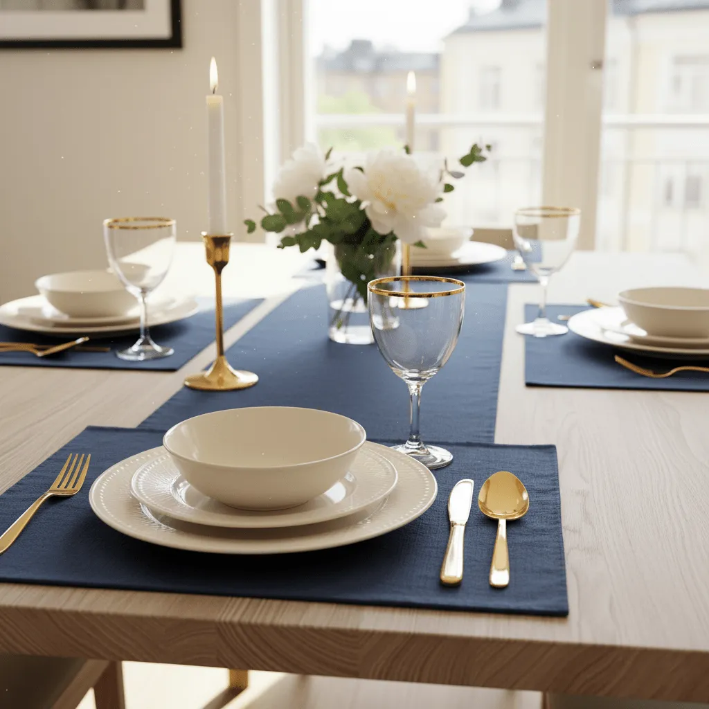 Platzset 2er-Pack - Niva (dunkelblau)