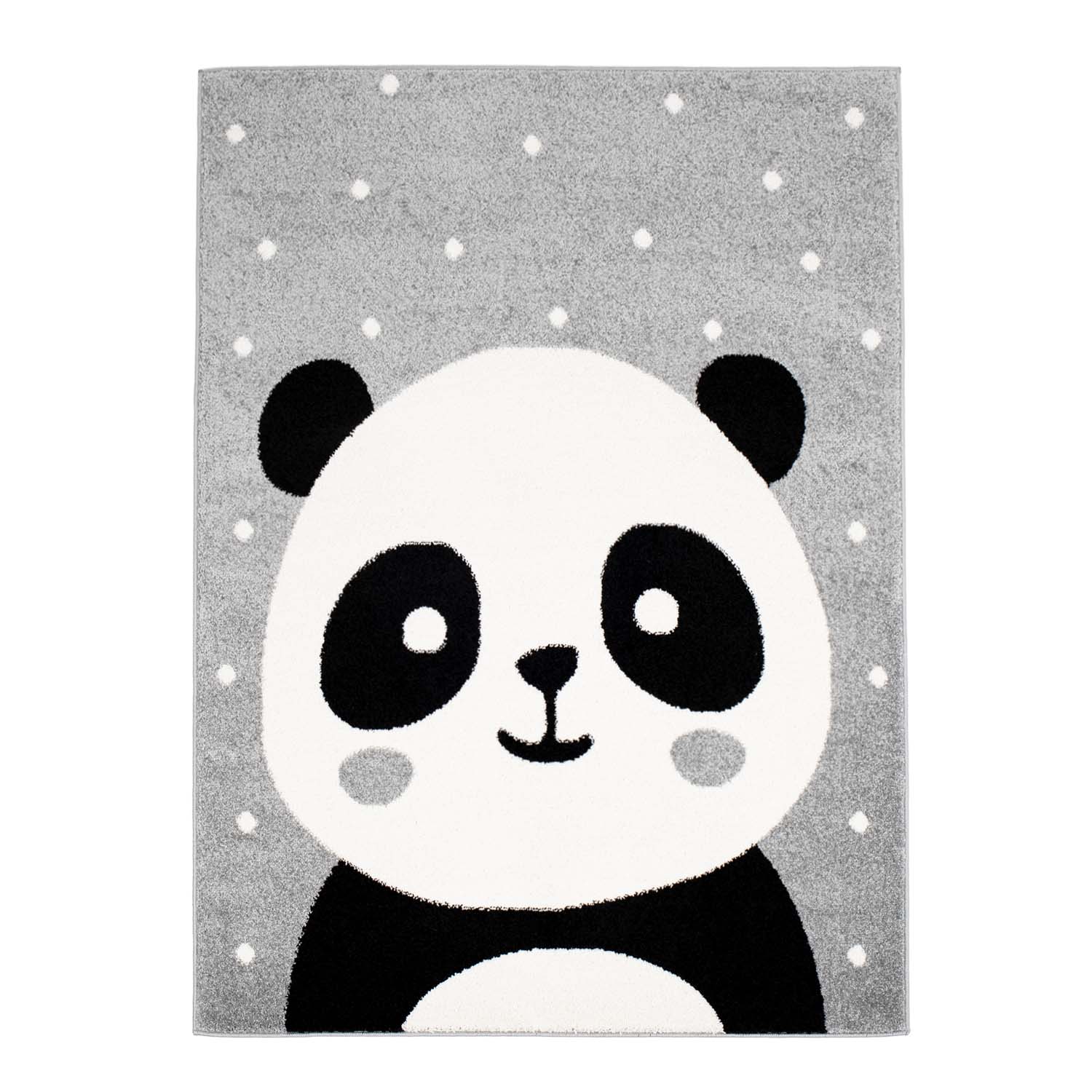Teppiche für das Kinderzimmer
Kinderteppich
für junge Mädchen mit Tier Bubble Panda grau Panda