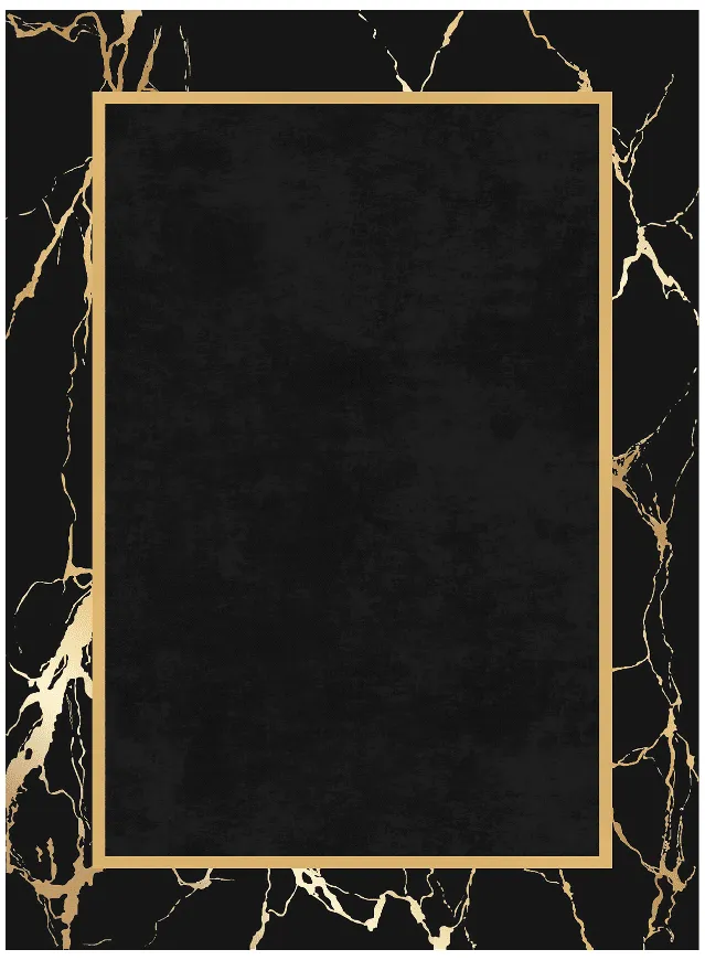 Wilton-Teppich - Cerasia (schwarz/gold)
