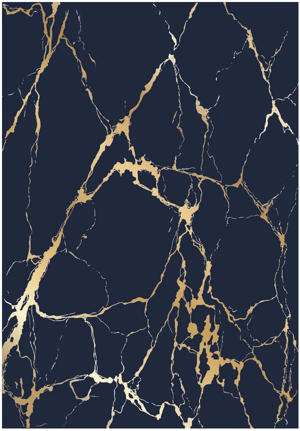 Wilton-Teppich - Cesina (schwarz/gold)