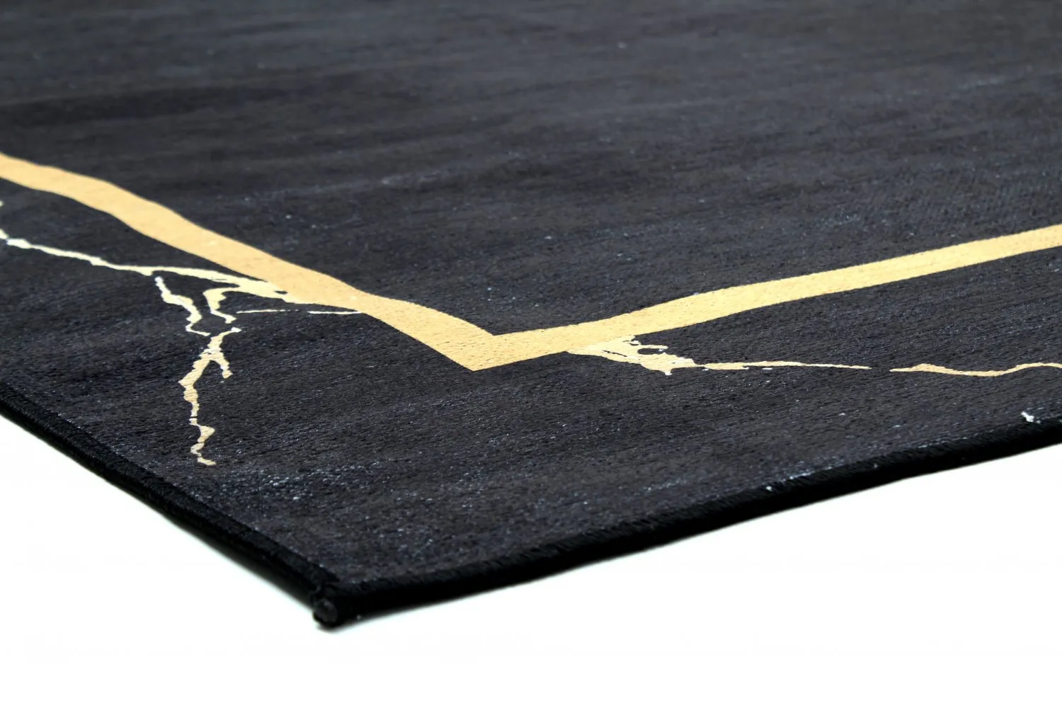 Wilton-Teppich - Cerasia (schwarz/gold)