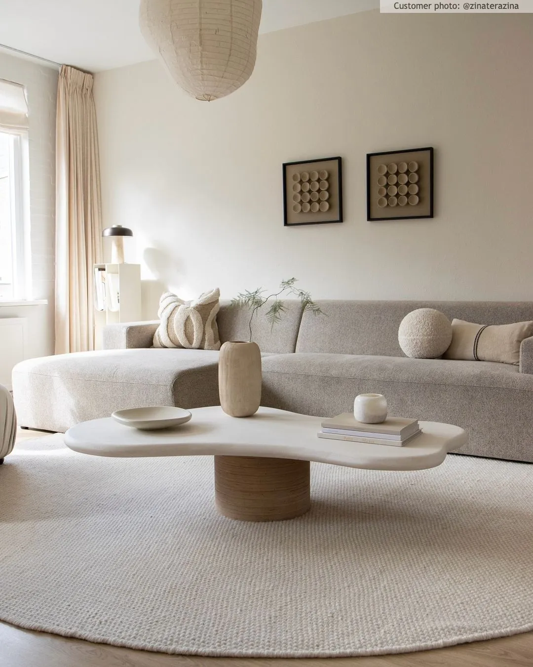 Runde Teppiche - Coastal (cream)
