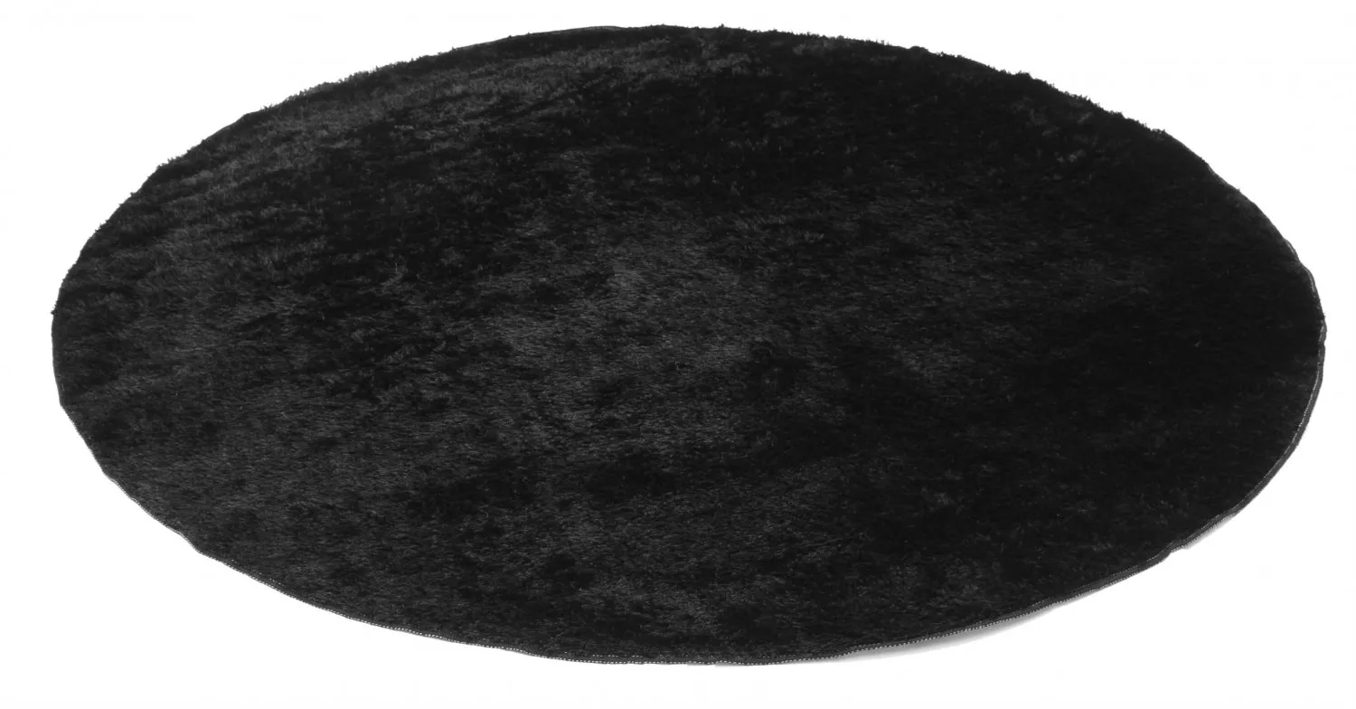 Runde Teppiche - Cosy (schwarz)