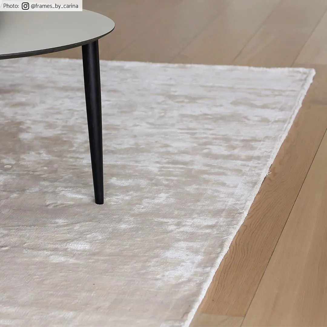 Rund Teppich - Jodhpur Special Luxury Edition Viskose (hellbeige)