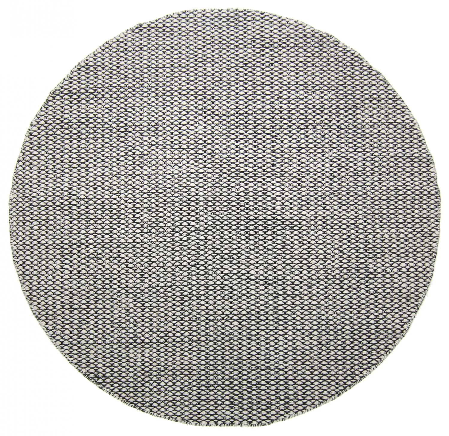 Runde Teppiche - Delly (schwarz/weiß)