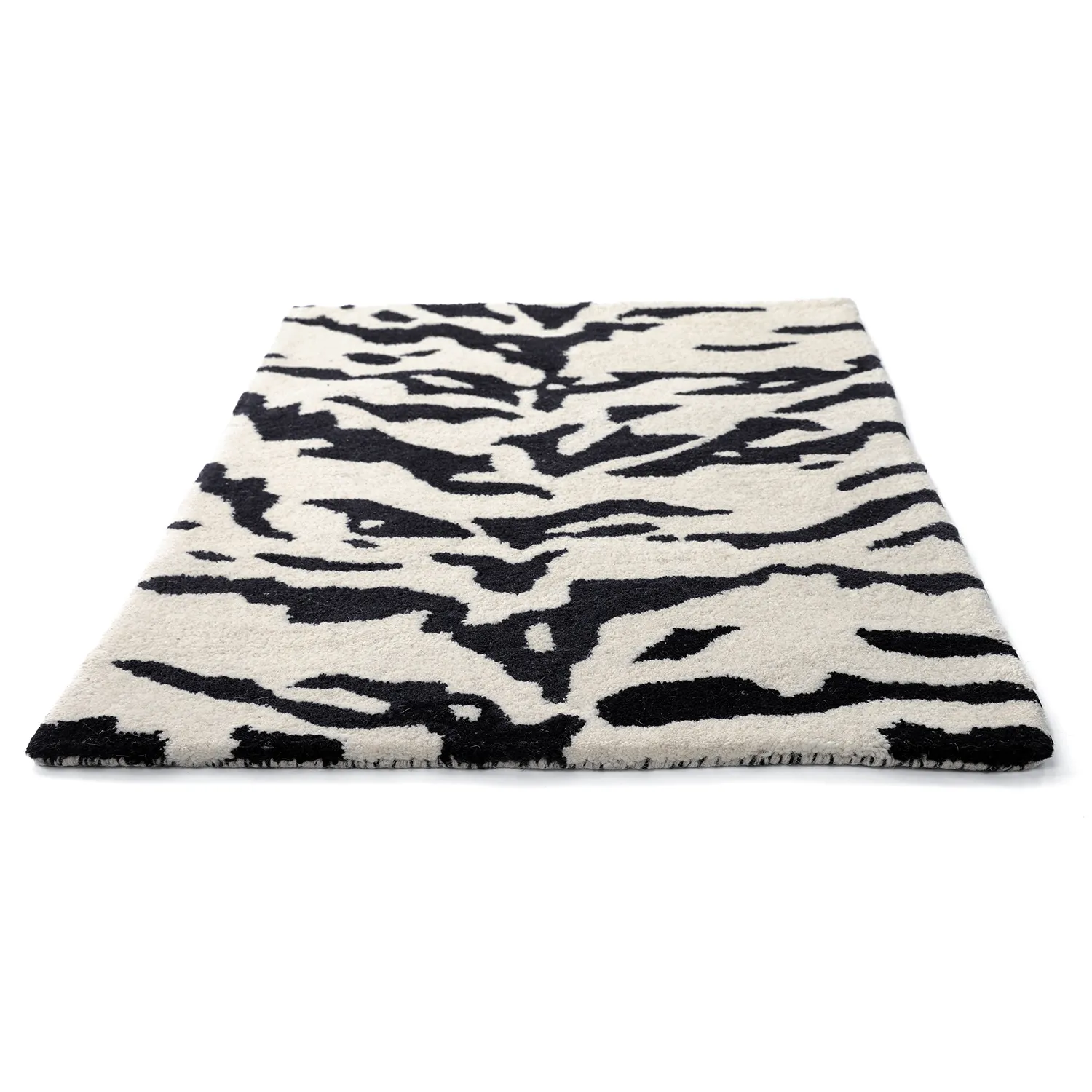Fußmatte - Zebra Tufted Wool Premium (weiß/schwarz)