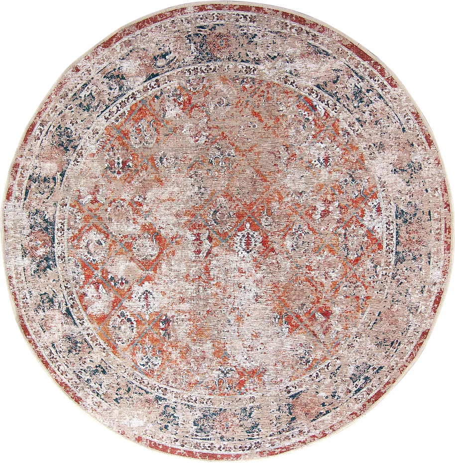 Rund Teppich - Douz (rosa/multi)