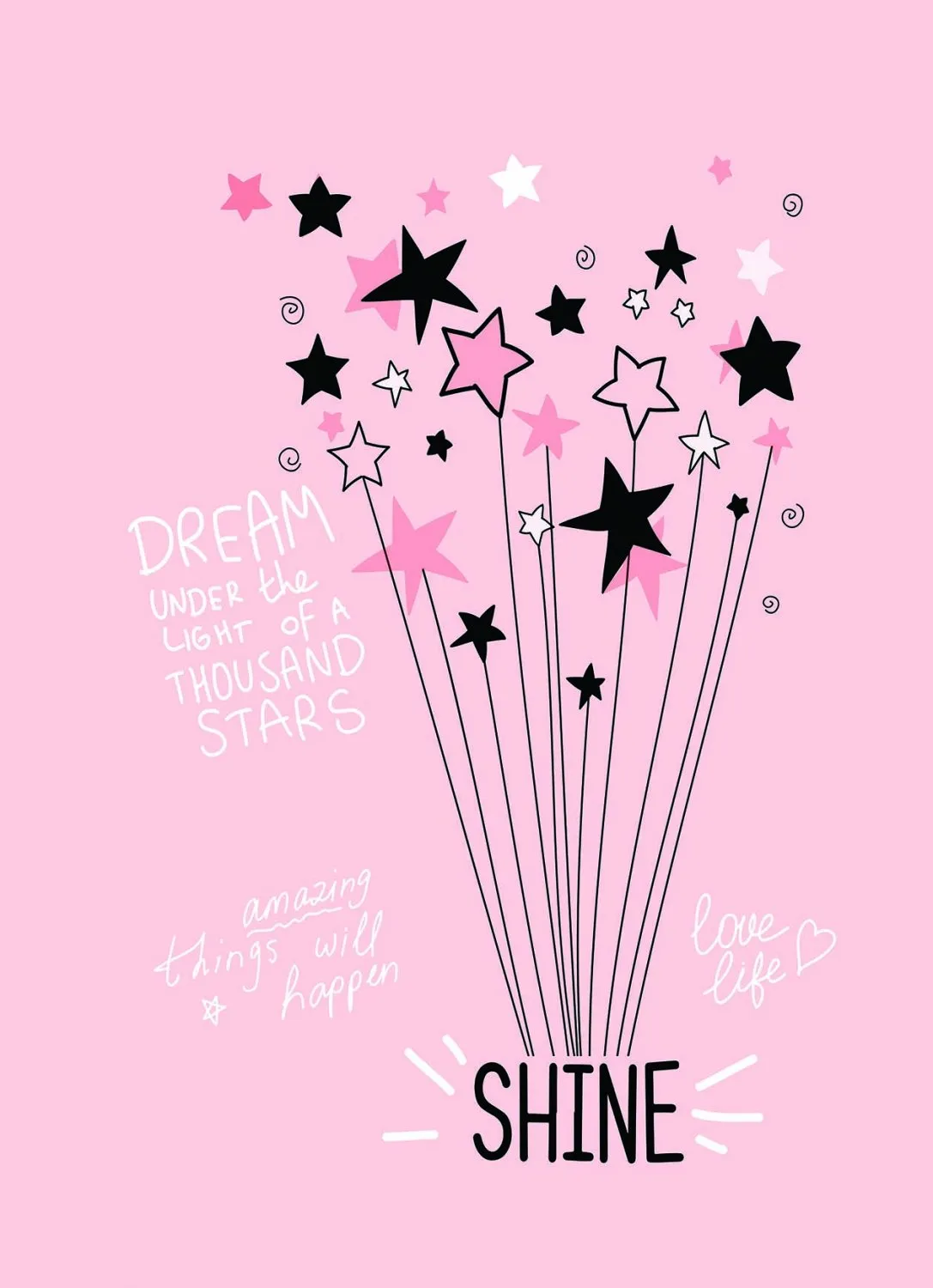 Kinderteppich - Starshine (rosa)