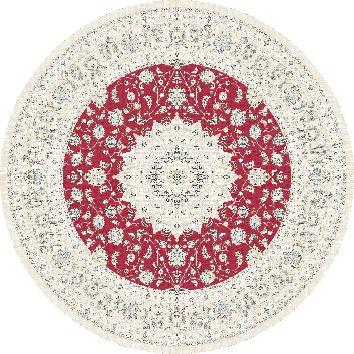 Rund Teppich - Arabella (rot)