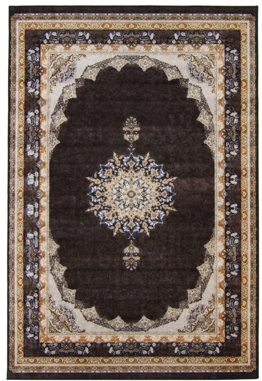 Wilton-Teppich - Lukla (schwarz)