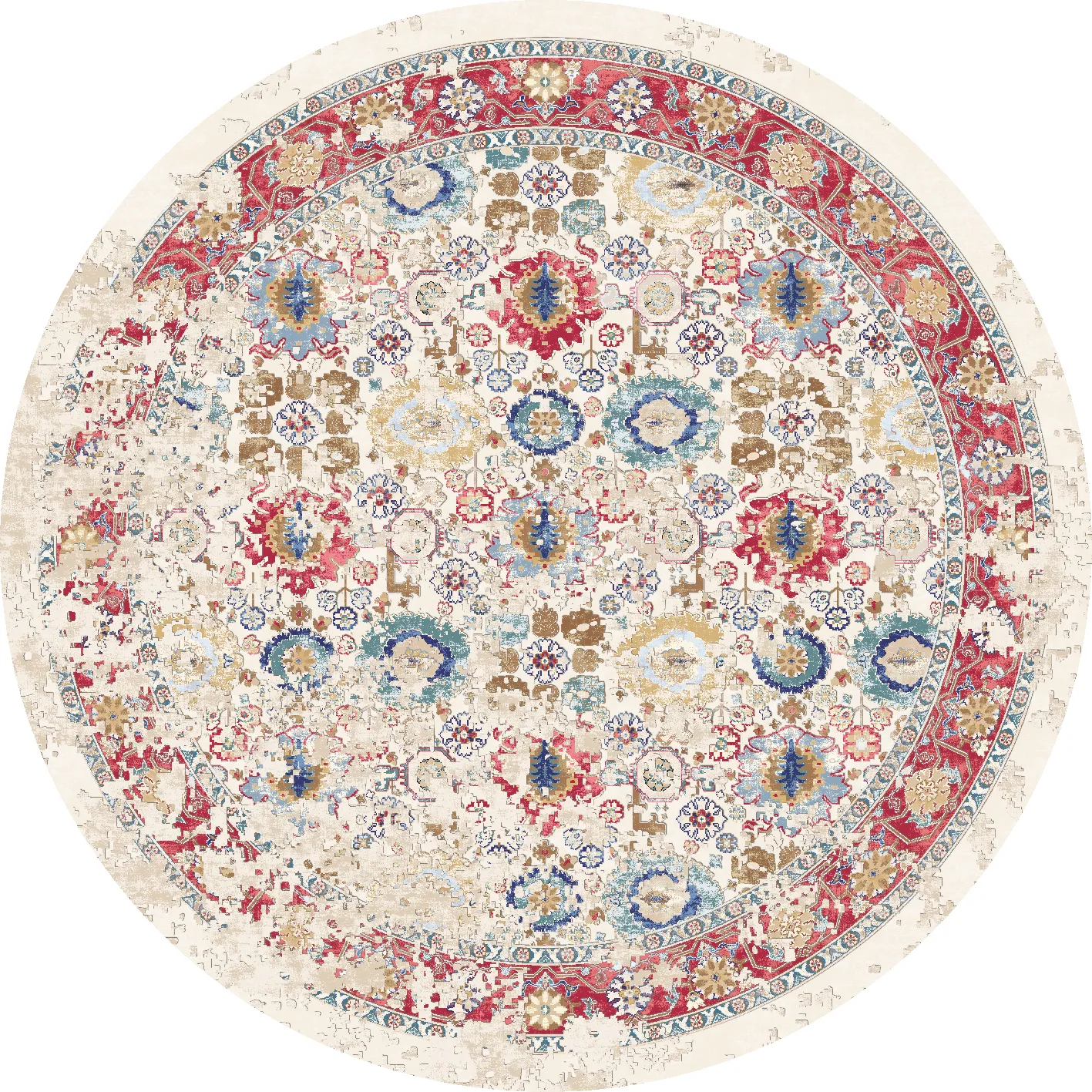 Rund Teppich - Toujane (multi)