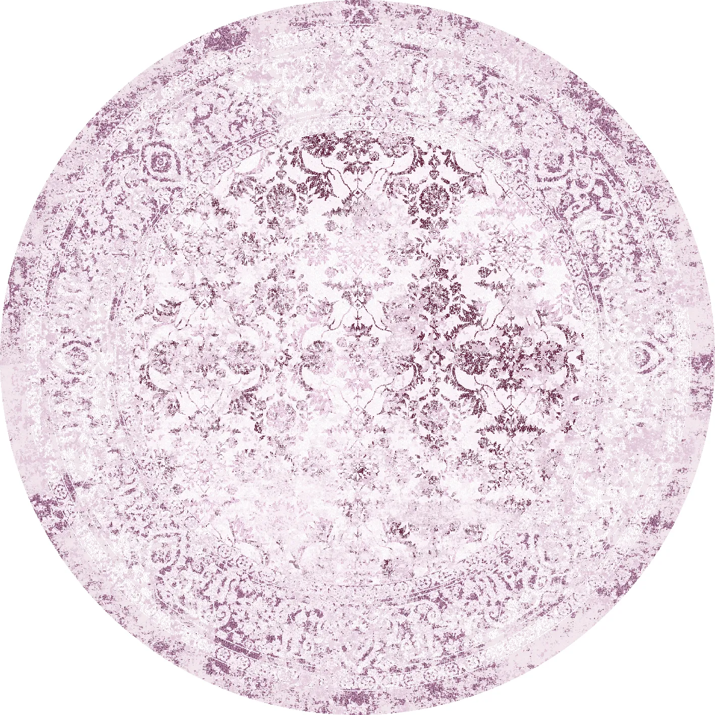 Rund Teppich - Denizli (rosa)