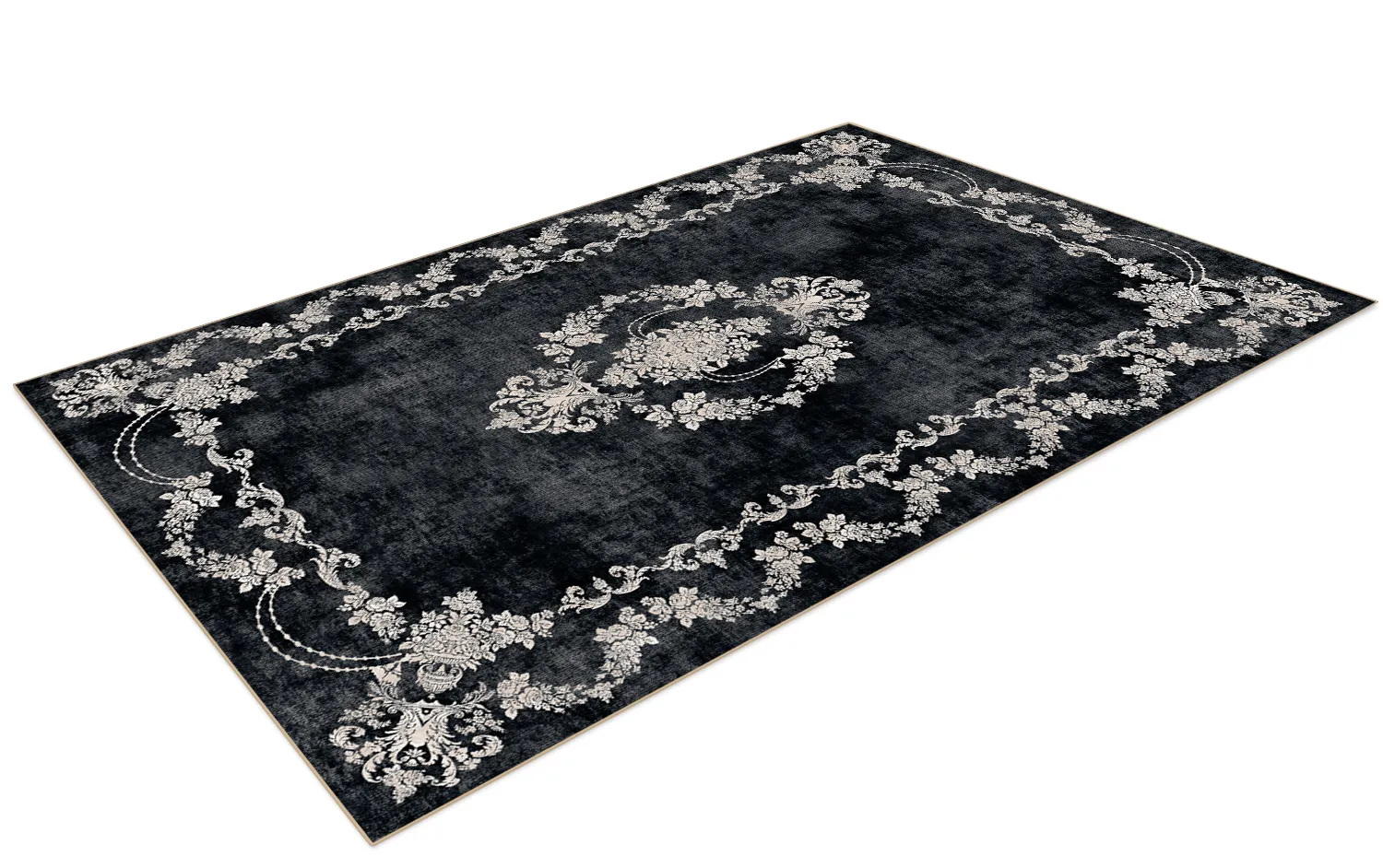 Wilton-Teppich - Taknis (schwarz)
