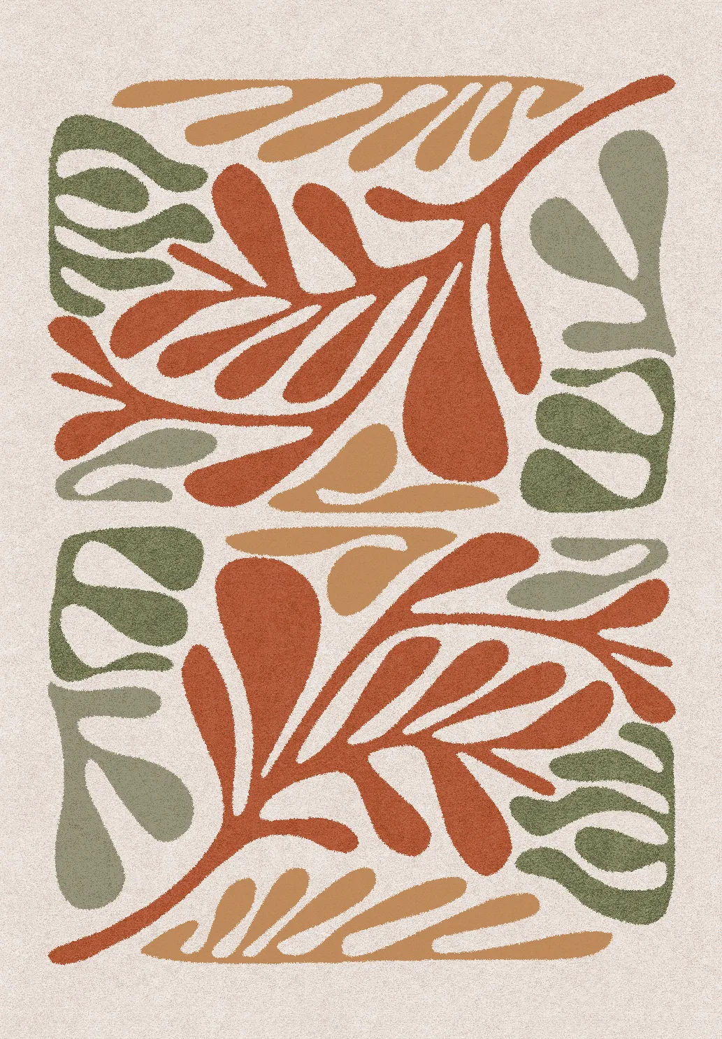 Wilton-Teppich - Fern (beige/multi)