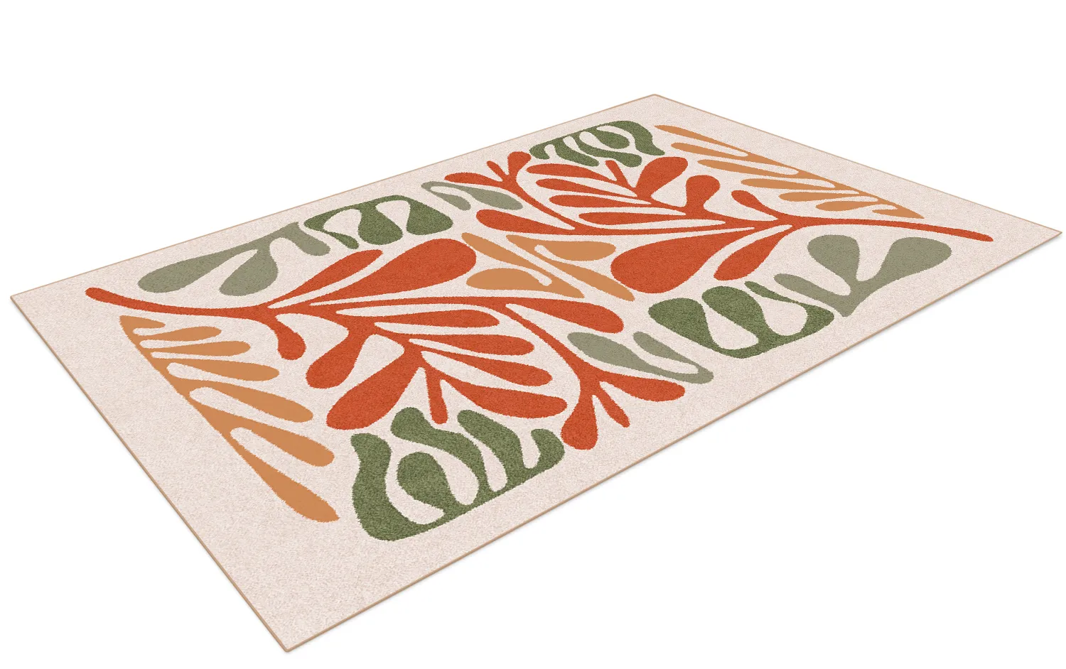 Wilton-Teppich - Fern (beige/multi)
