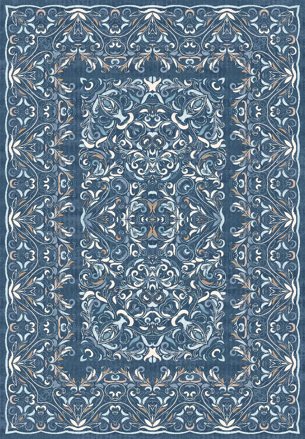 Wilton-Teppich - Cordelia (blau)