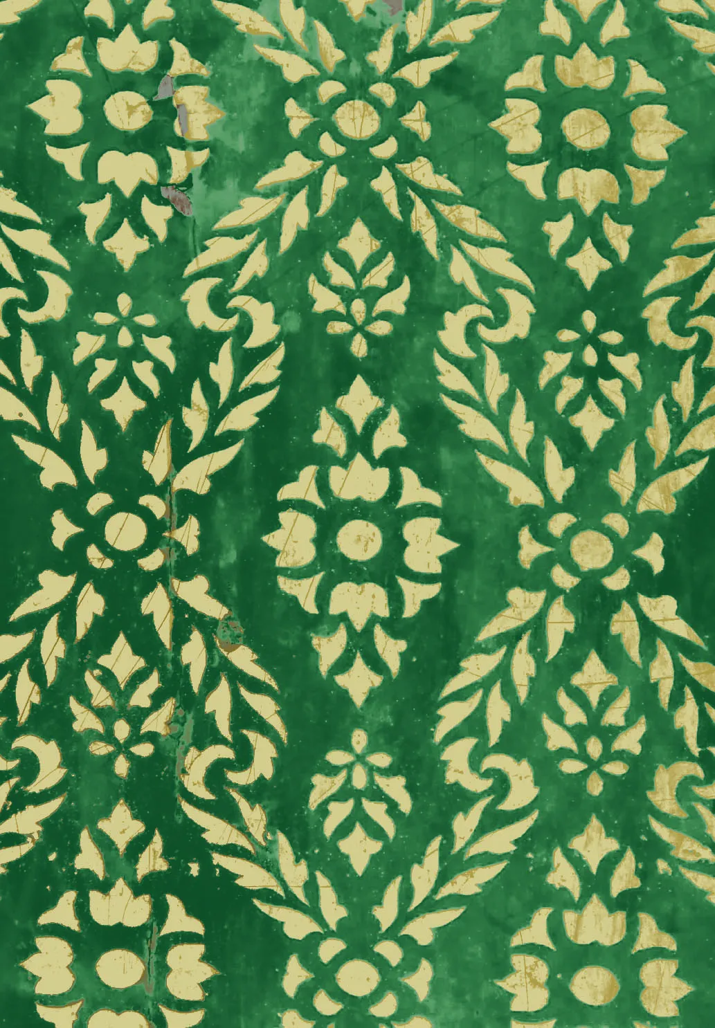 Wilton-Teppich - Circe (grün/gold)