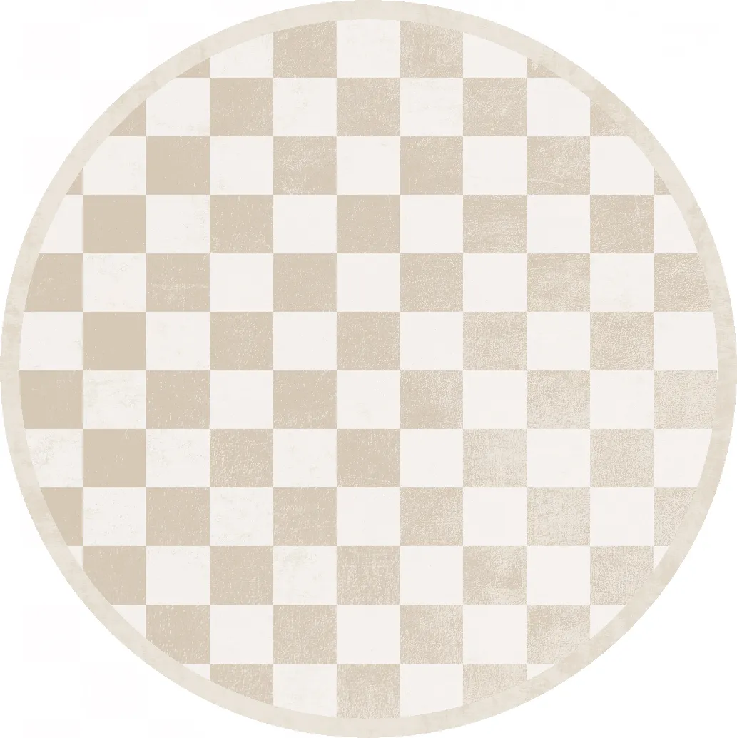 Rund Teppich - Nevada (beige/weiß)