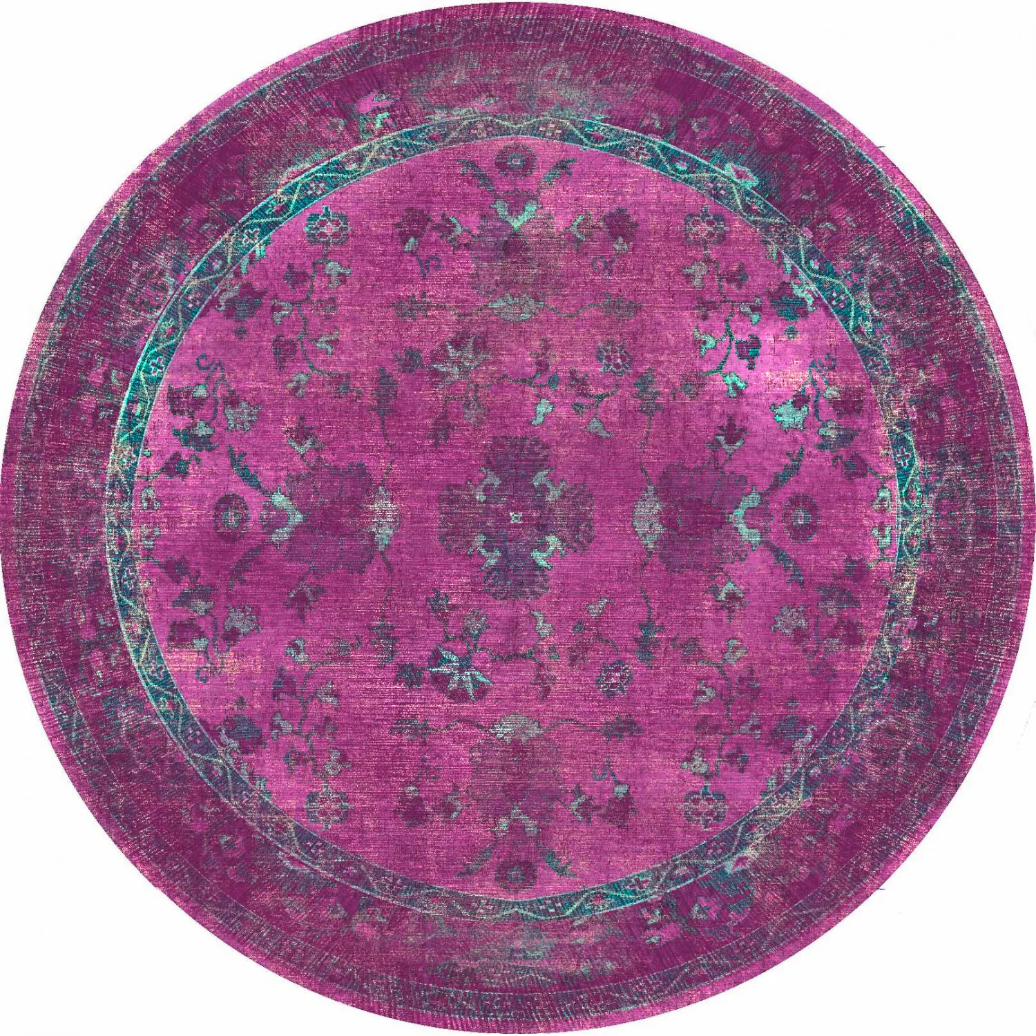 Rund Teppich - Gombalia (violett)
