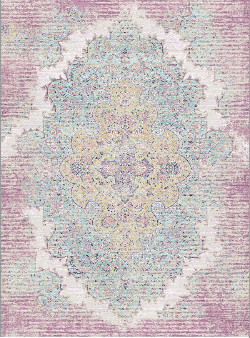 Wilton-Teppich - Badem (rosa/multi)