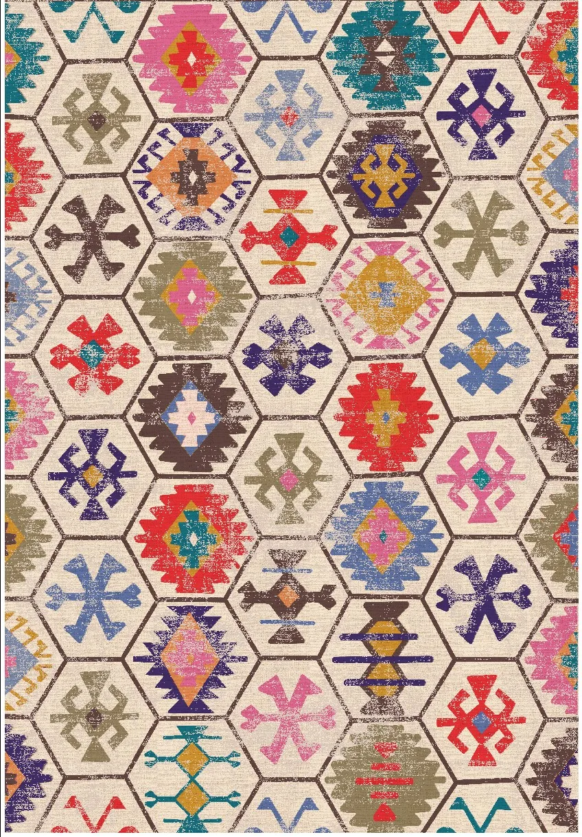 Wilton-Teppich - Kulu (multi)