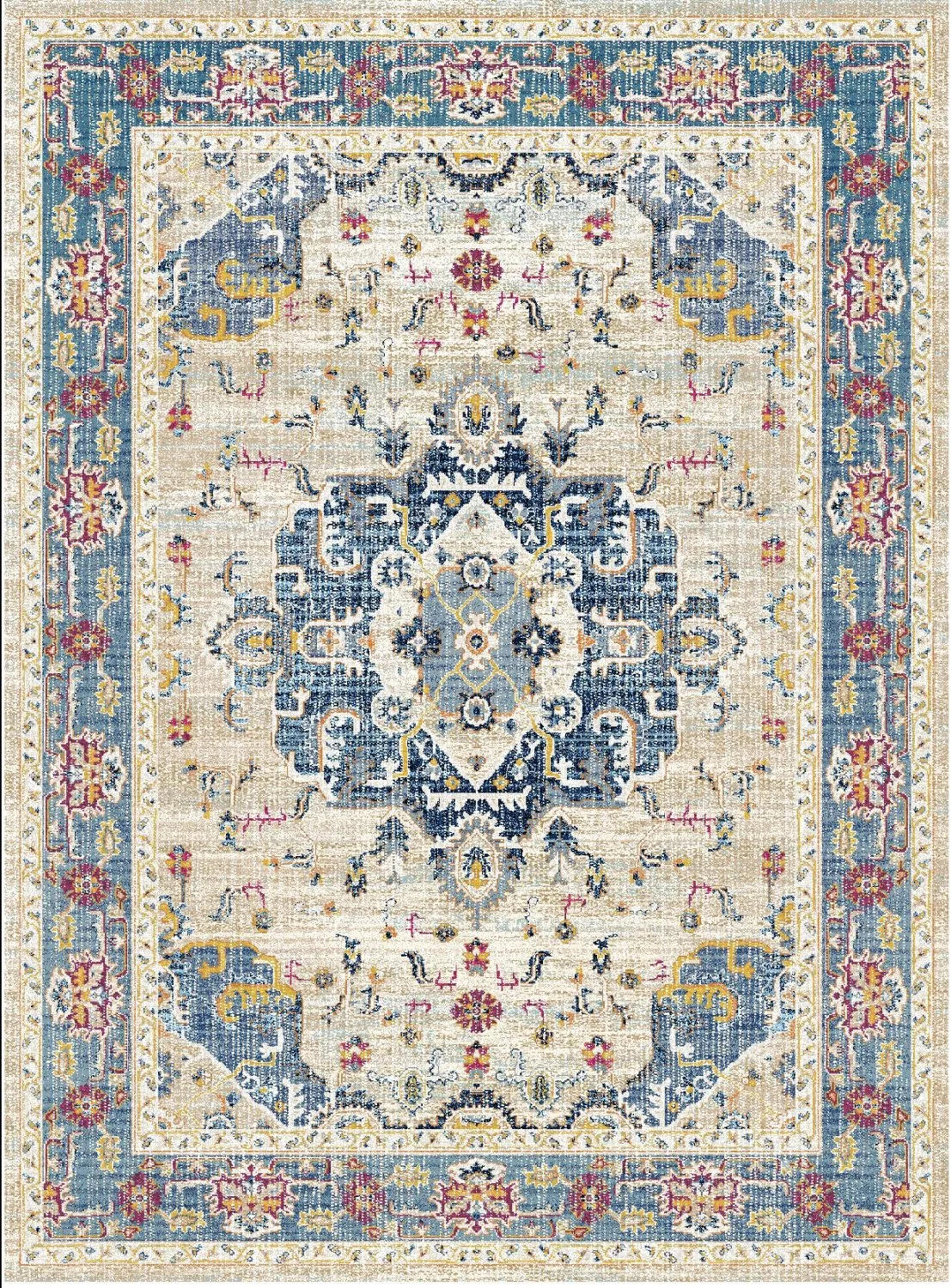 Wilton-Teppich - Siliana (blau)