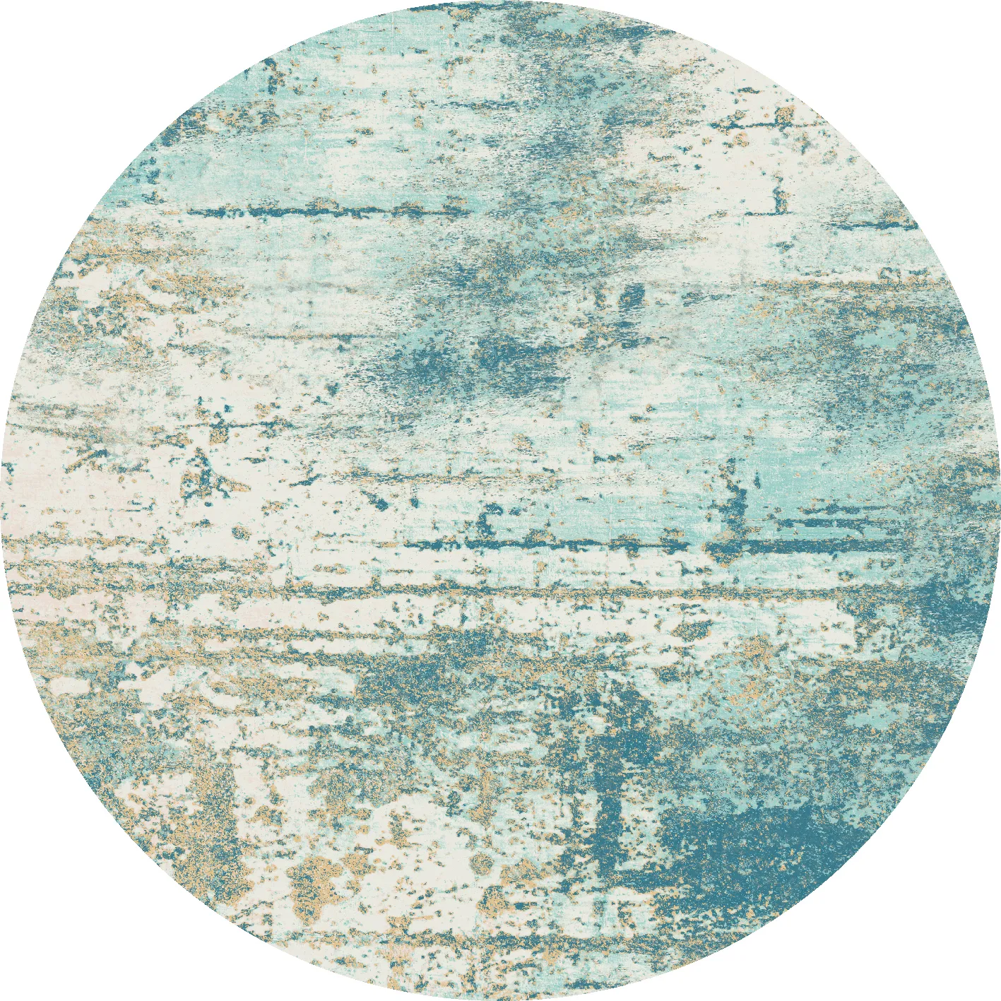 Rund Teppich - Kebira (blau)