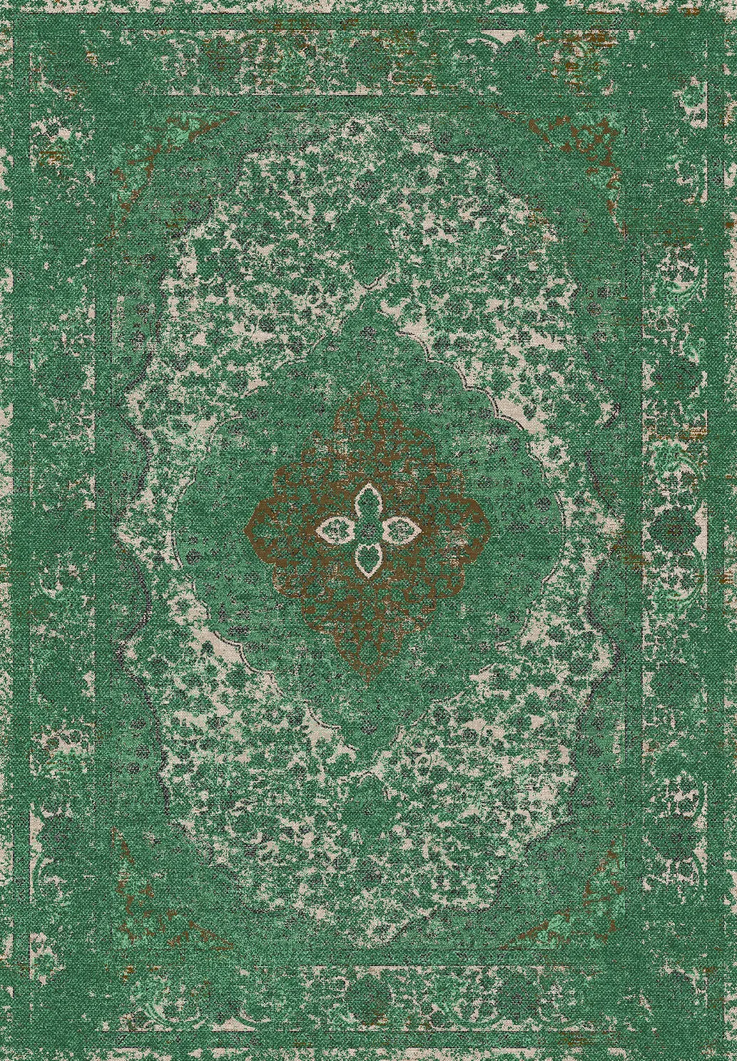 Wilton-Teppich - Lainey (grün)