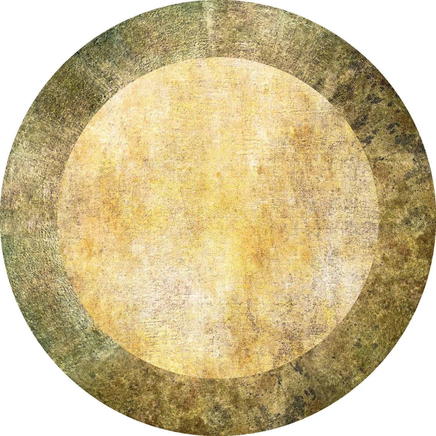 Rund Teppich - Campana (beige/gelb)