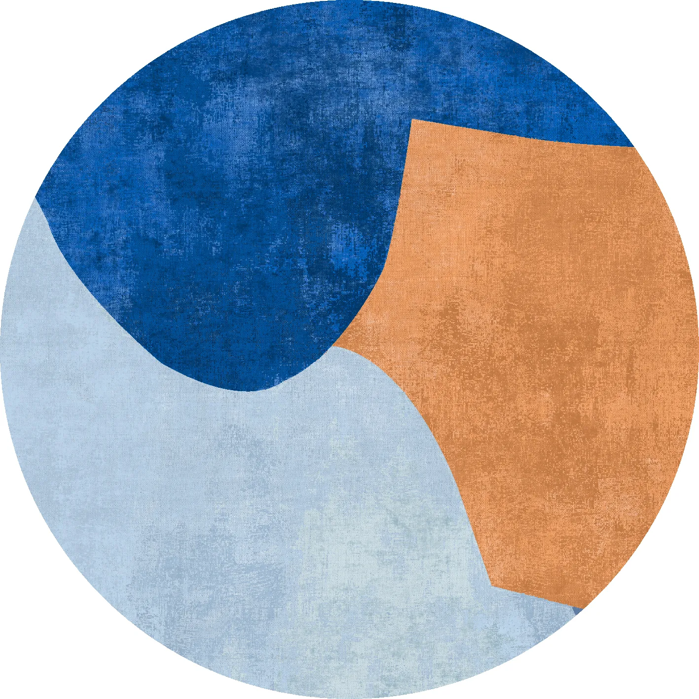Rund Teppich - Lazio (blau)