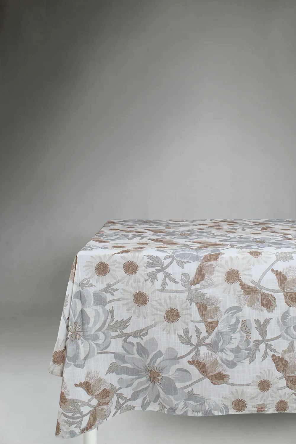 Baumwolltischdecke - Serena (grau/beige)