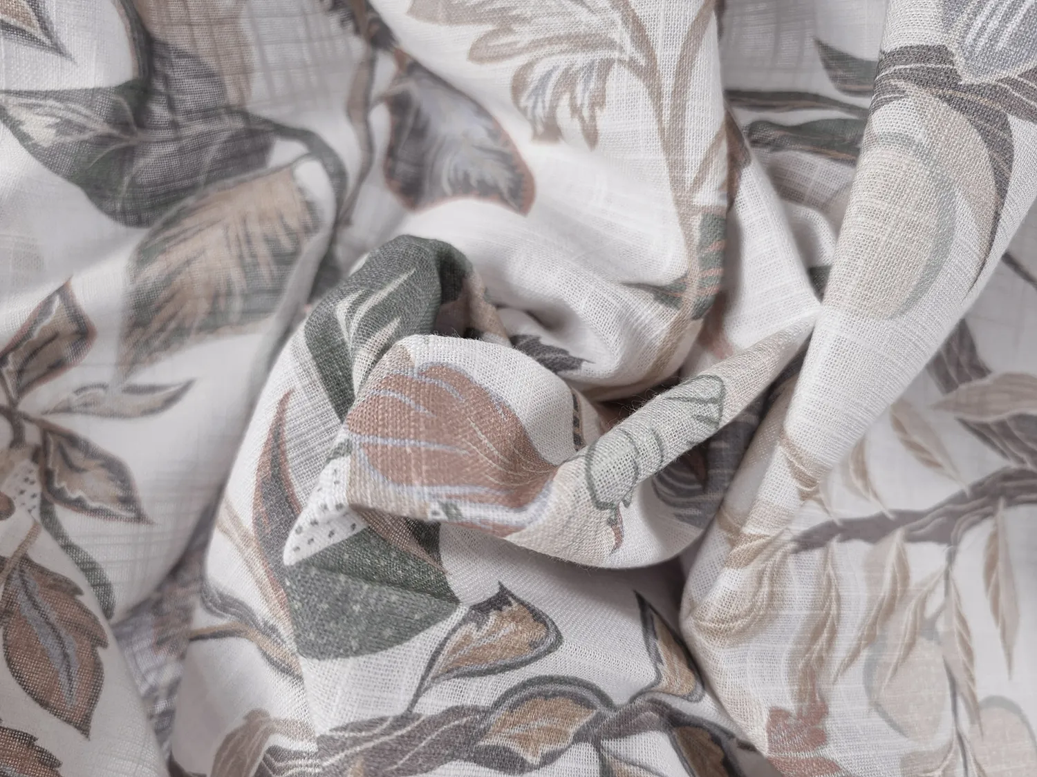 Baumwolltischdecke - Serena (grau/beige)