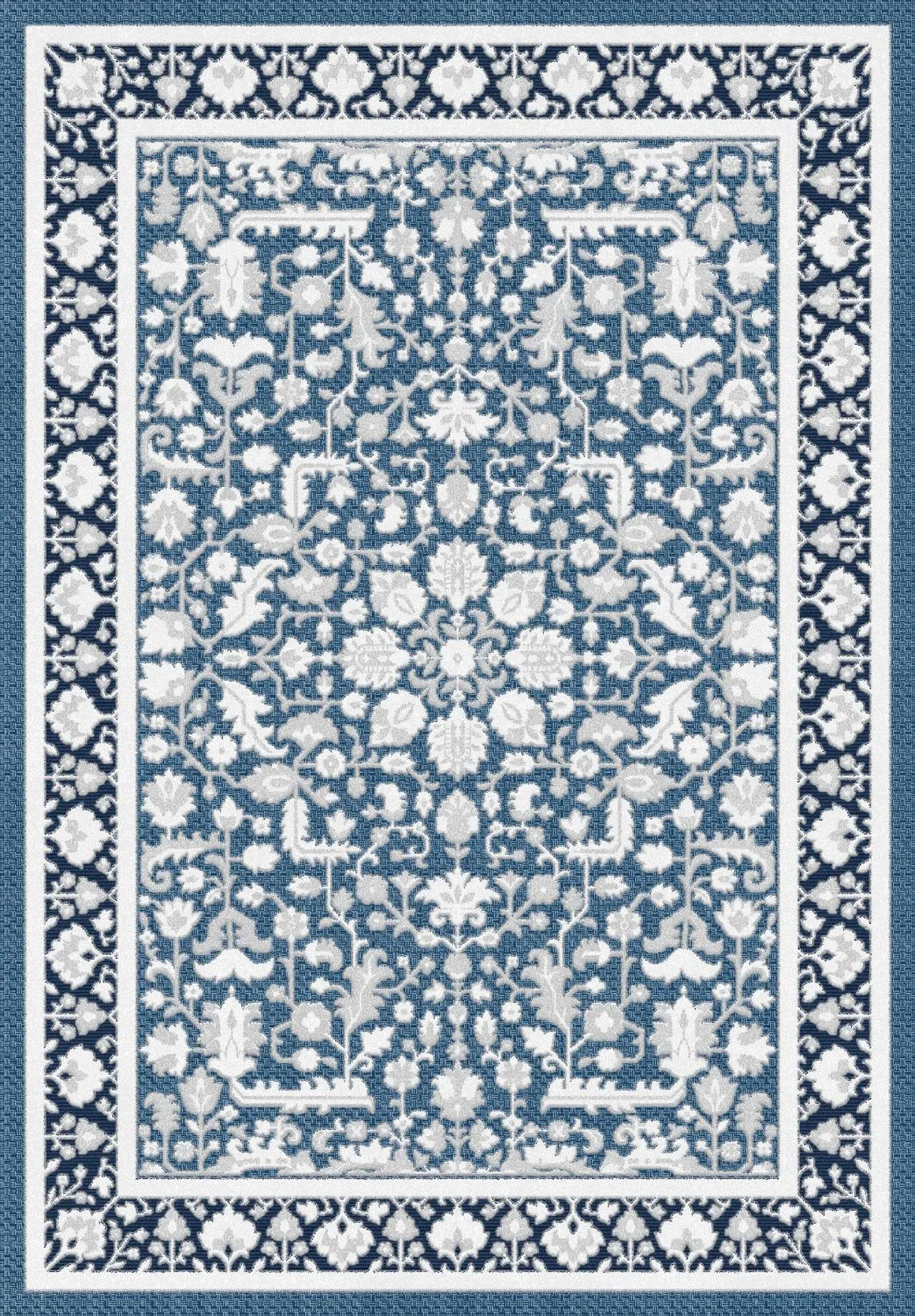 Wilton-Teppich - Ember (blau)