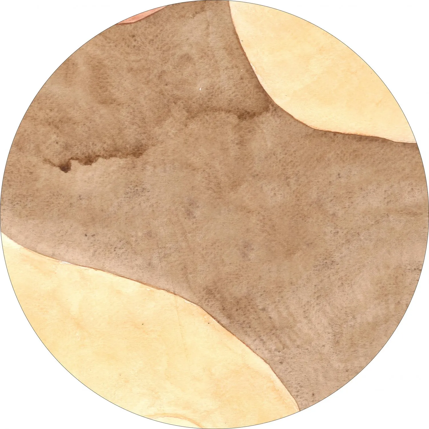 Rund Teppich - Nisa (braun/beige)